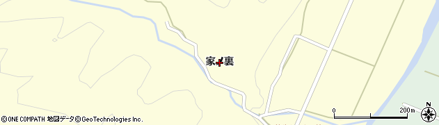福島県南会津町（南会津郡）藤生（家ノ裏）周辺の地図