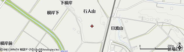 福島県泉崎村（西白河郡）泉崎（行人山）周辺の地図