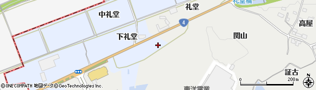 福島県泉崎村（西白河郡）太田川（下礼堂）周辺の地図