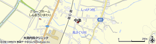 新潟県十日町市中条周辺の地図