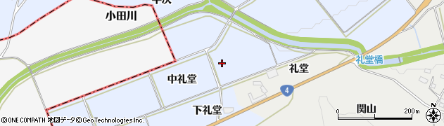 福島県泉崎村（西白河郡）太田川（中礼堂）周辺の地図