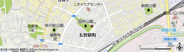 新潟県上越市五智新町周辺の地図