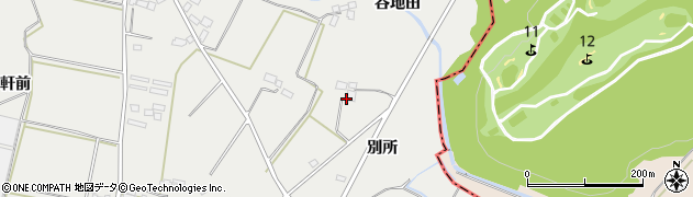 福島県泉崎村（西白河郡）泉崎（別所）周辺の地図