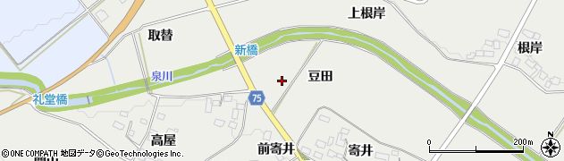 福島県西白河郡泉崎村泉崎豆田周辺の地図