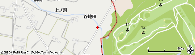 福島県泉崎村（西白河郡）泉崎（谷地田）周辺の地図