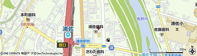 浦佐管理物産株式会社　事務所周辺の地図