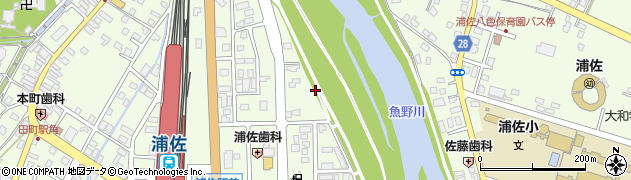 浦佐袋田児童公園周辺の地図