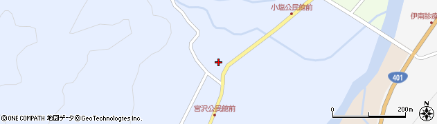 福島県南会津町（南会津郡）宮沢（五十苅）周辺の地図