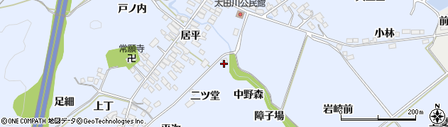 福島県泉崎村（西白河郡）太田川（中野森）周辺の地図
