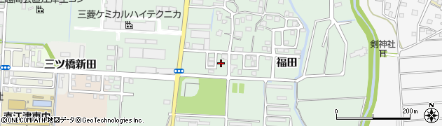 新潟県上越市福田周辺の地図
