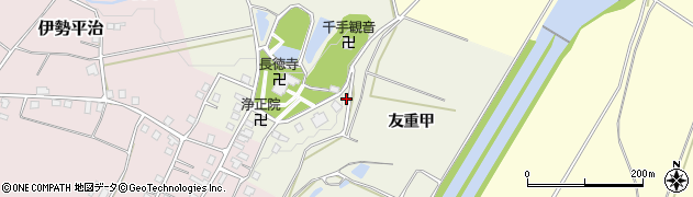 新潟県十日町市友重周辺の地図
