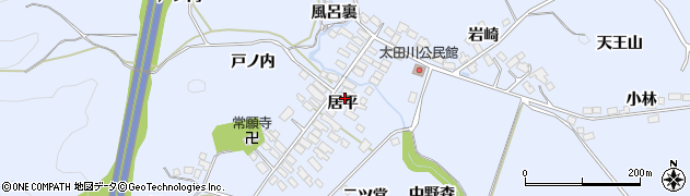福島県泉崎村（西白河郡）太田川（居平）周辺の地図