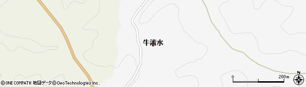 福島県白河市小田川（牛清水）周辺の地図