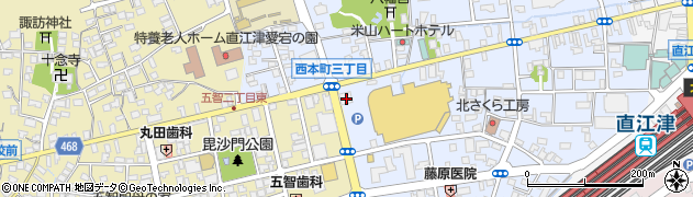 第四北越銀行直江津西支店周辺の地図