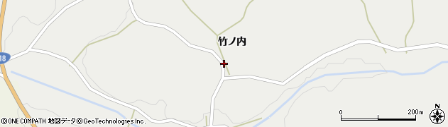 福島県石川郡石川町塩沢竹ノ内周辺の地図