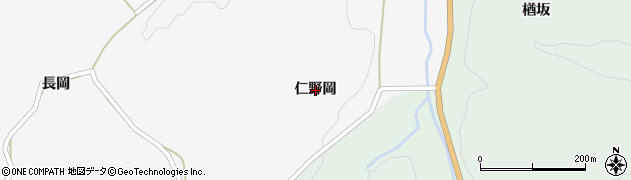福島県平田村（石川郡）駒形（仁野岡）周辺の地図