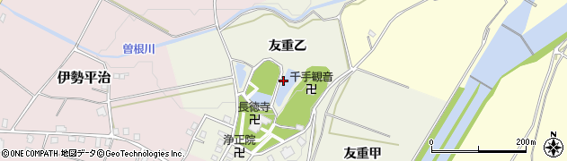 新潟県十日町市友重乙周辺の地図