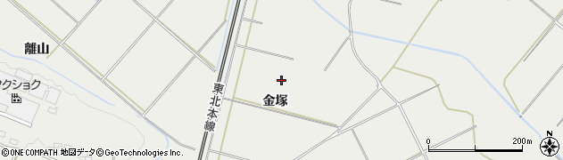 福島県西白河郡泉崎村泉崎金塚周辺の地図
