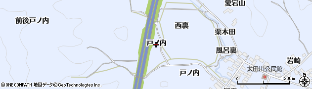 福島県泉崎村（西白河郡）太田川（戸ノ内）周辺の地図