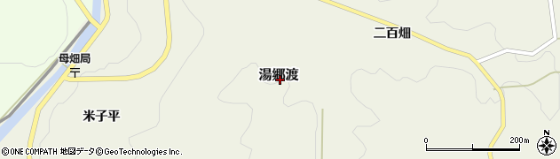 福島県石川郡石川町湯郷渡周辺の地図