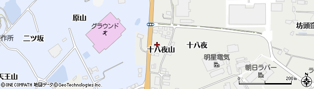 福島県泉崎村（西白河郡）泉崎（十八夜山）周辺の地図