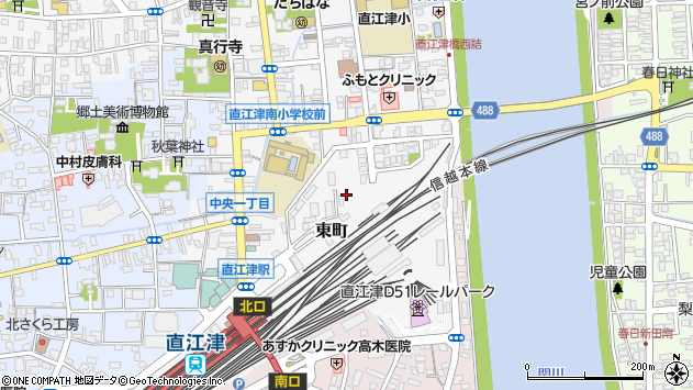 〒942-0003 新潟県上越市東町の地図