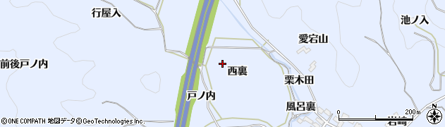 福島県泉崎村（西白河郡）太田川（西裏）周辺の地図