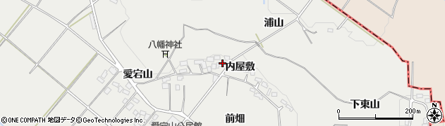 福島県泉崎村（西白河郡）泉崎（内屋敷）周辺の地図