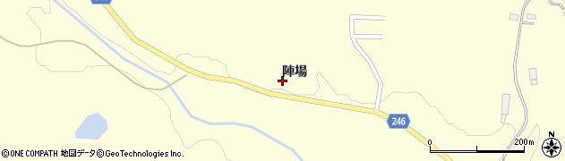 福島県いわき市大久町大久（陣場）周辺の地図