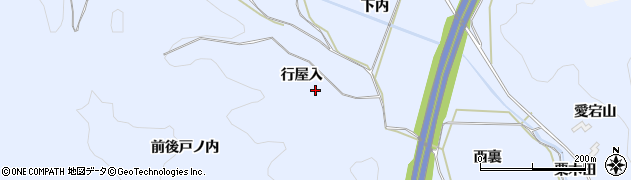 福島県西白河郡泉崎村太田川行屋入周辺の地図