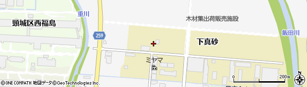 新潟県上越市下真砂周辺の地図