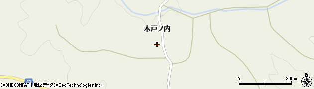 福島県石川町（石川郡）湯郷渡（木戸ノ内）周辺の地図