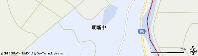 福島県矢吹町（西白河郡）明新中周辺の地図