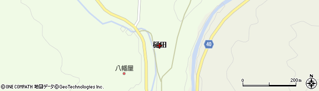 福島県石川町（石川郡）母畑（樋田）周辺の地図