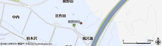 福島県西白河郡泉崎村太田川熊野山周辺の地図