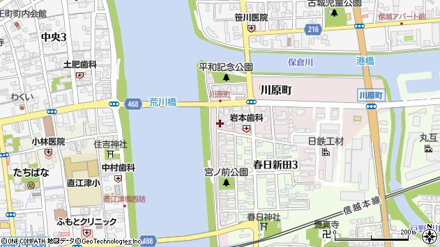 〒942-0065 新潟県上越市川原町の地図