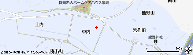 福島県泉崎村（西白河郡）太田川（中内）周辺の地図