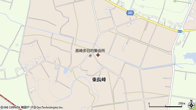 〒969-0225 福島県西白河郡矢吹町東長峰の地図