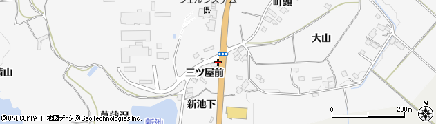 福島県泉崎村（西白河郡）踏瀬（三ツ屋前）周辺の地図