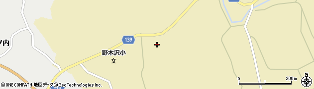 福島県石川町（石川郡）曲木（滑津）周辺の地図
