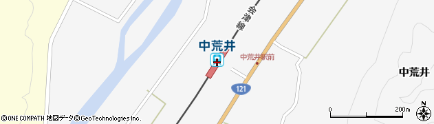 中荒井駅周辺の地図