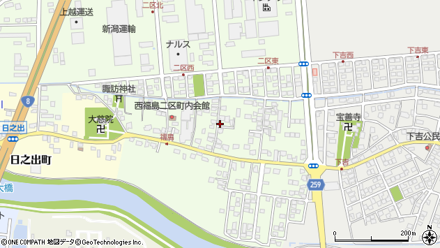 〒942-0147 新潟県上越市頸城区西福島（その他）の地図
