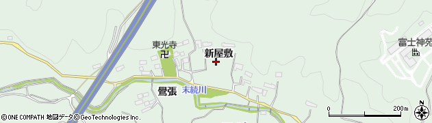 福島県いわき市久之浜町末続（新屋敷）周辺の地図