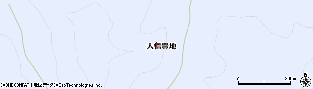 福島県白河市大信豊地周辺の地図