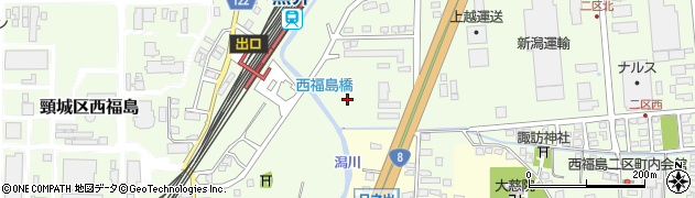 新潟県上越市黒井周辺の地図