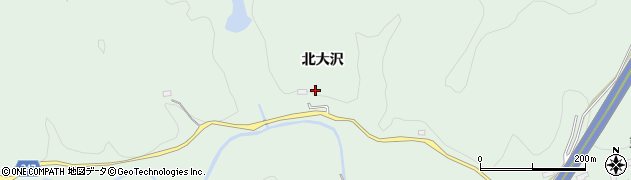 福島県いわき市久之浜町末続（北大沢）周辺の地図