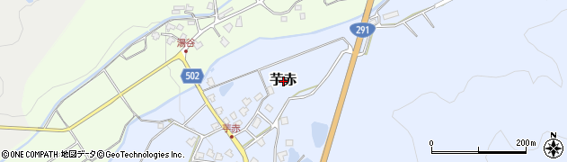 新潟県南魚沼市芋赤周辺の地図