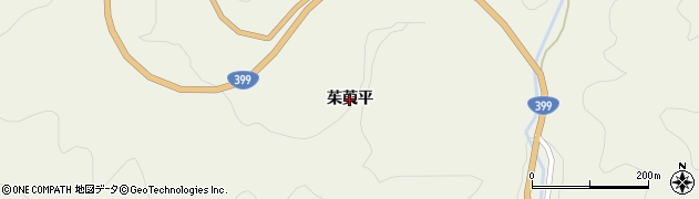 福島県いわき市小川町上小川（茱萸平）周辺の地図