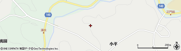 福島県平田村（石川郡）小平（小平）周辺の地図