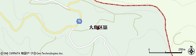 新潟県上越市大島区嶺周辺の地図